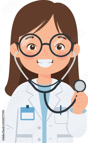 Health Care and Medicine Illustrated by Nurse in Friendly Setting
