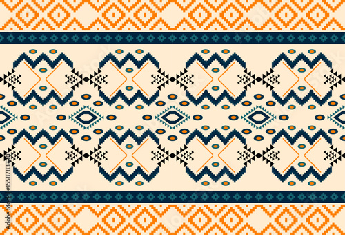 embroidery abstract Traditional geometric ethnic fabric pattern ornate elements with ethnic patterns design for textiles, rugs, clothing, sarong, scarf, batik, wrap, embroidery, print, curtain, carpet