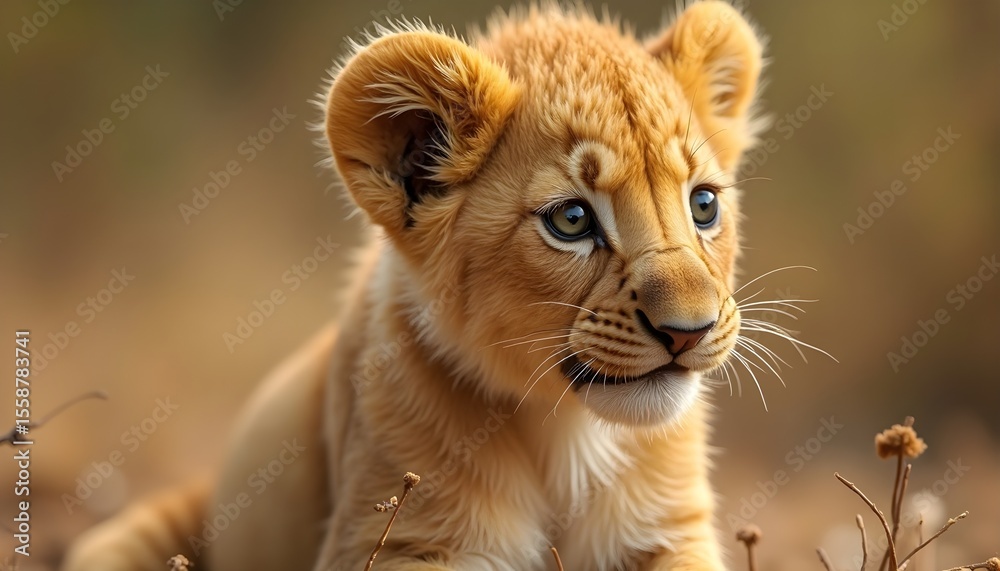 Obraz premium a baby lion