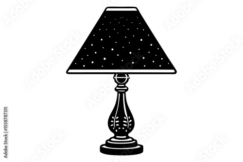table lamp isolated on white background