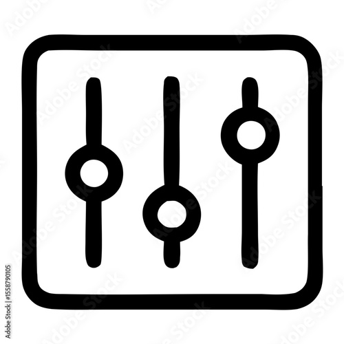 Handdrawn Simple Style Adjustment Setting Application Shape Icon