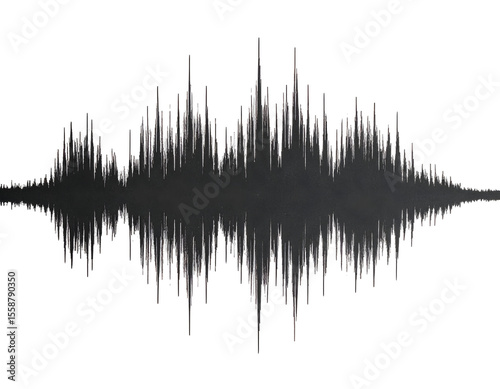 Vibrant digital soundwave visualization capturing the essence of audio amplitude and frequency.