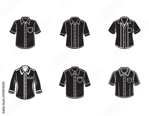 simple shirt vector on white background