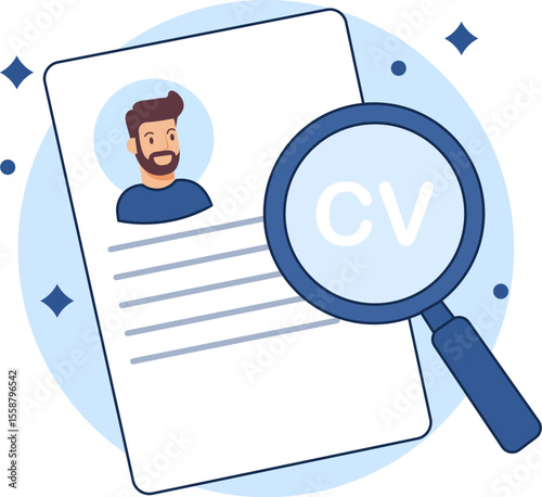  Resume/CV Review and Recruitment illustration