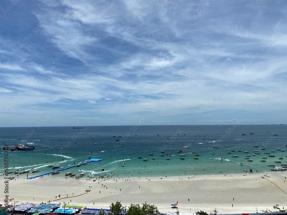 Fototapeta premium view of the beach