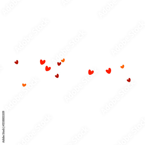 Red Hearts Illustration