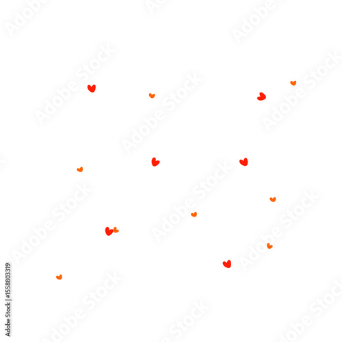 Red Hearts Illustration