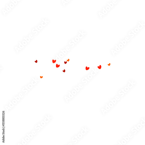 Red Hearts Illustration