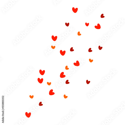 Red Hearts Illustration