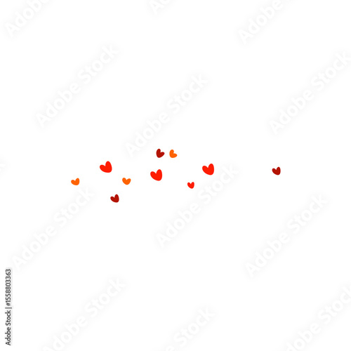 Red Hearts Illustration