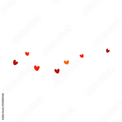 Red Hearts Illustration