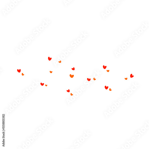 Red Hearts Illustration