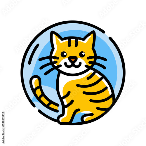 cat, animal, cartoon, vector, tiger, kitten, 