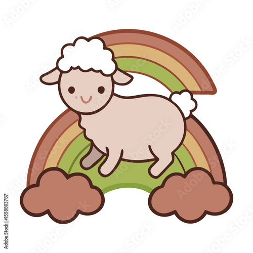 vector illustration of a sheep