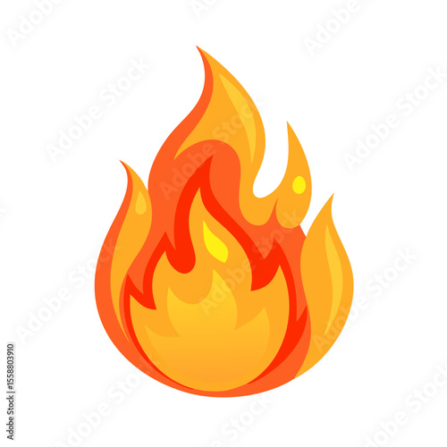 fire flames vector illustration