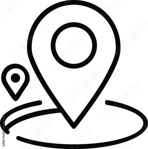 Alternative location icon vector for map and navigation use
