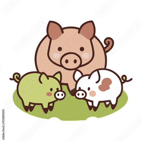 pig and piglet
