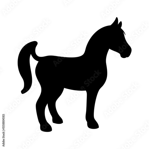 horse silhouette vector
