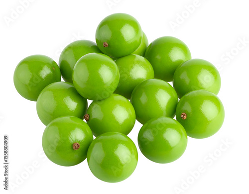 A vibrant cluster of fresh green limes showcases their natural zest and juicy appeal.