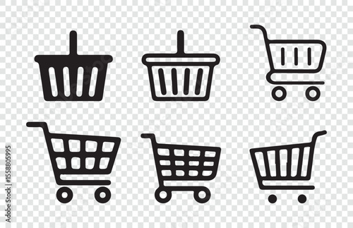 E-commerce and Retail Icon Set – Shopping Symbols Vector