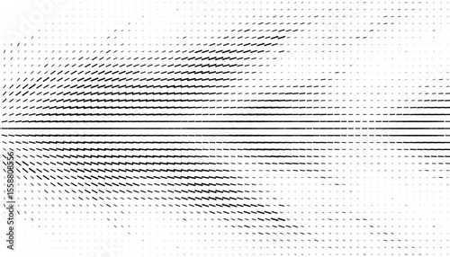 Black and white abstract dynamic movement of dash line. For modern background and jersey design. Vector Format Illustration 