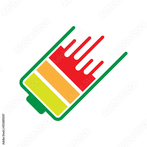 Battery Charging Icon design