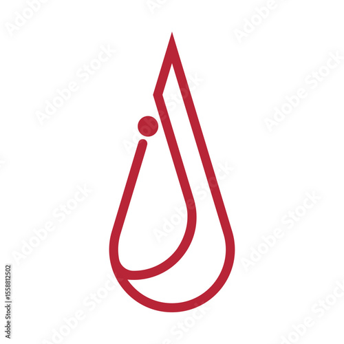 Red blood icon design