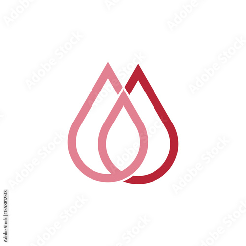 Red blood icon design