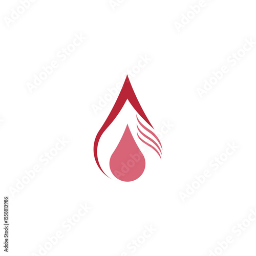 Red blood icon design