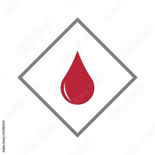 Red blood icon design