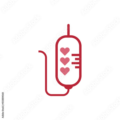 Red blood icon design