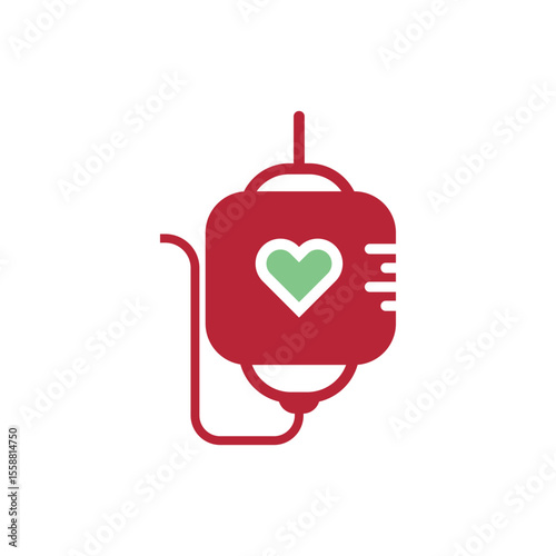 Red blood icon design