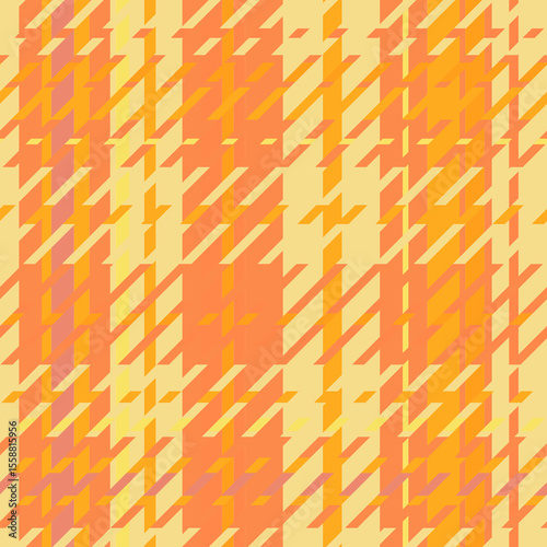 Vector seamless plaid pattern in yellow and orange colors.
Repetitive bright tartan pattern. Design for fabric, wrapping paper, textiles, social media, packaging, postcards, stickers.