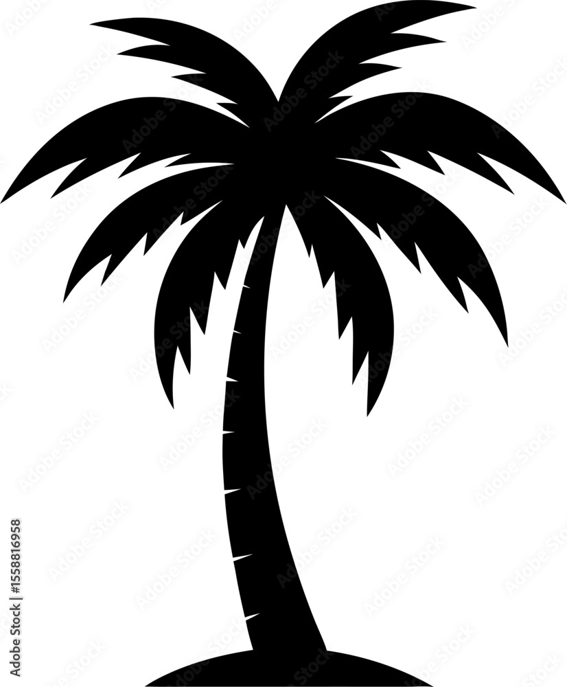 Obraz premium palm tree silhouette