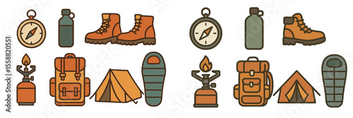 Camping gear essentials for outdoor adventures in nature and hiking trips