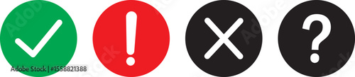 check mark icon button set ,check list circle frame,Tick mark icons, black checkmark red  vector illustration.be Illustrator Artwork