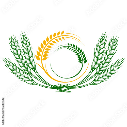 illustration of vector image of agriculture logo icon