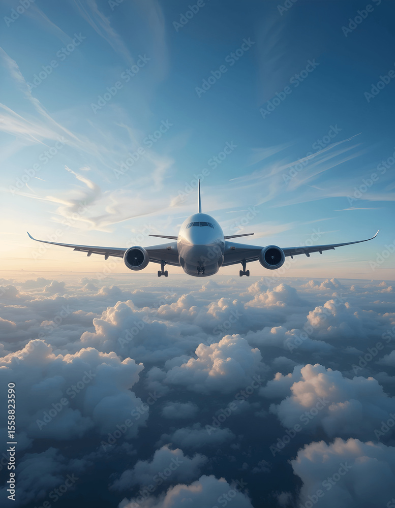 Fototapeta premium airplane in the sky