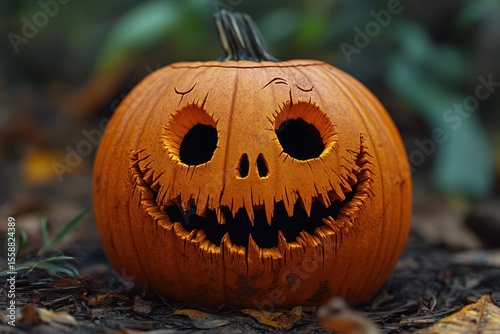 Spooky Jack-O-Lantern Carving for Halloween: A Playful and Eerie Pumpkin Decoration