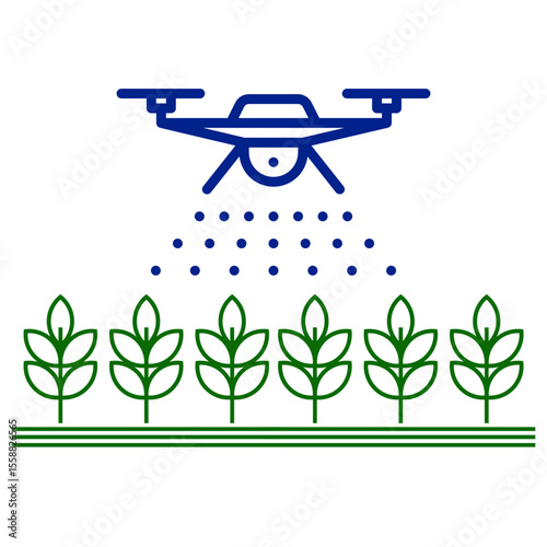 sustainable agriculture industry icon vector image illustration