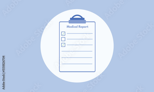 Medical report icon design