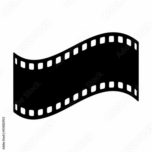 
film strip movie vector art, film strip frame silhouette vector illustration