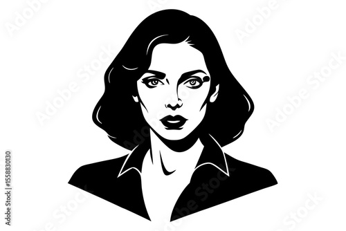 woman in black