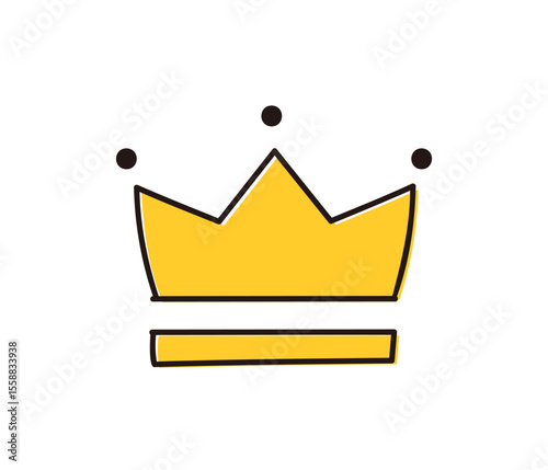 Royal crown icon – elegant crown design for celebration and events