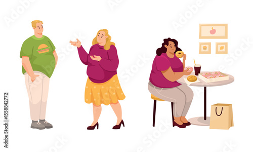 An illustration showcasing diverse characters fully engaged in their daily activities