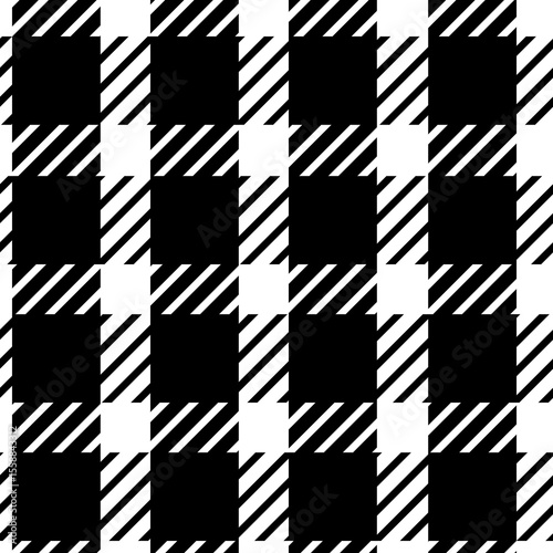 Vector seamless checkered pattern in black and white colors.
Repeating brightly colored tartan pattern. Design for fabric, wrapping paper, textiles, social media, packaging, postcards, stickers.