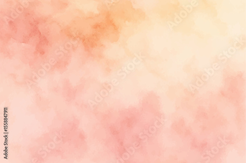 Pink watercolor background pastel pattern abstract vector soft texture. Wallpaper pink watercolour pastel background