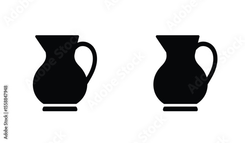simple vase illustration The shape of the vase is symmetrical and classic.