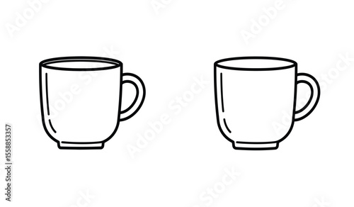 Coffee vectors icons graphics set
