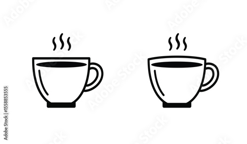Coffee vectors icons graphics set